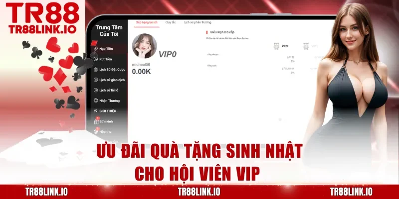 Ưu đãi quà tặng sinh nhật cho hội viên VIP